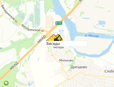 карьер Беседы на карте