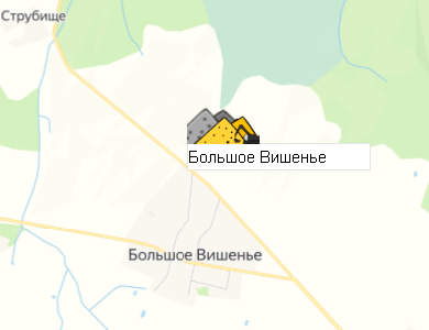 Карьер Большое Вишенье на карте