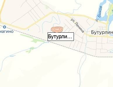 Бутурлинский  ПМК на карте