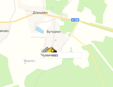 карьер Чумичево на карте
