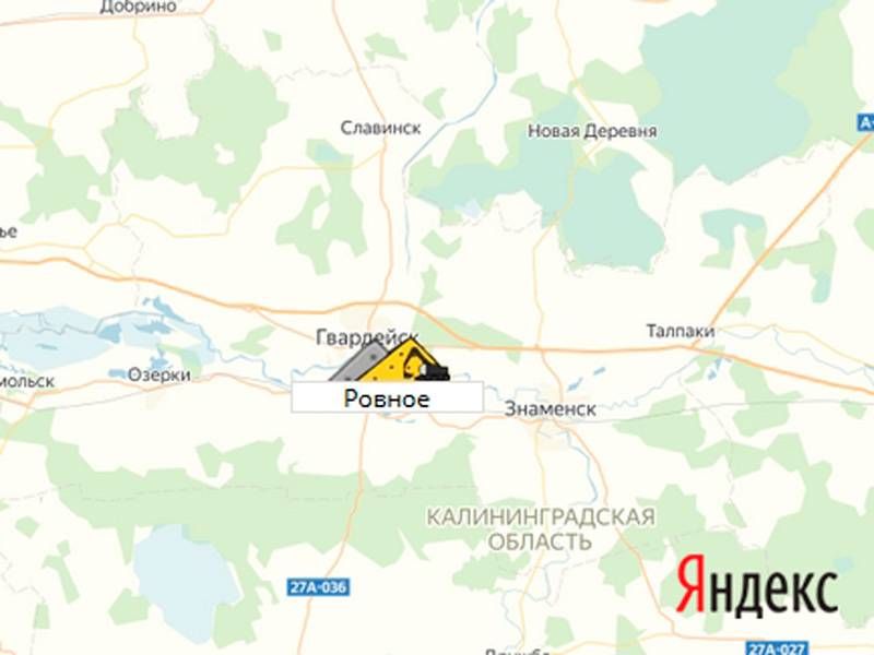 карьер Ровное на карте