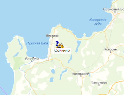 карьер Сойкино на карте