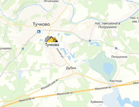 Тучковский комбинат строительных материалов на карте