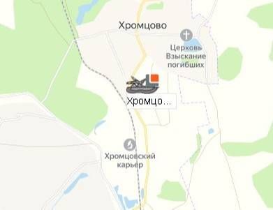 карьер Хромцовский на карте