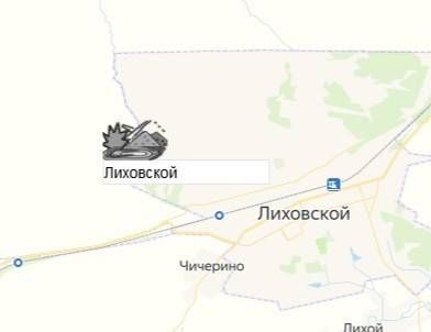 карьер Лиховской на карте