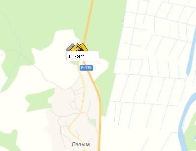 Карьер лозэм на карте