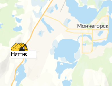 Карьер Ниттис на карте