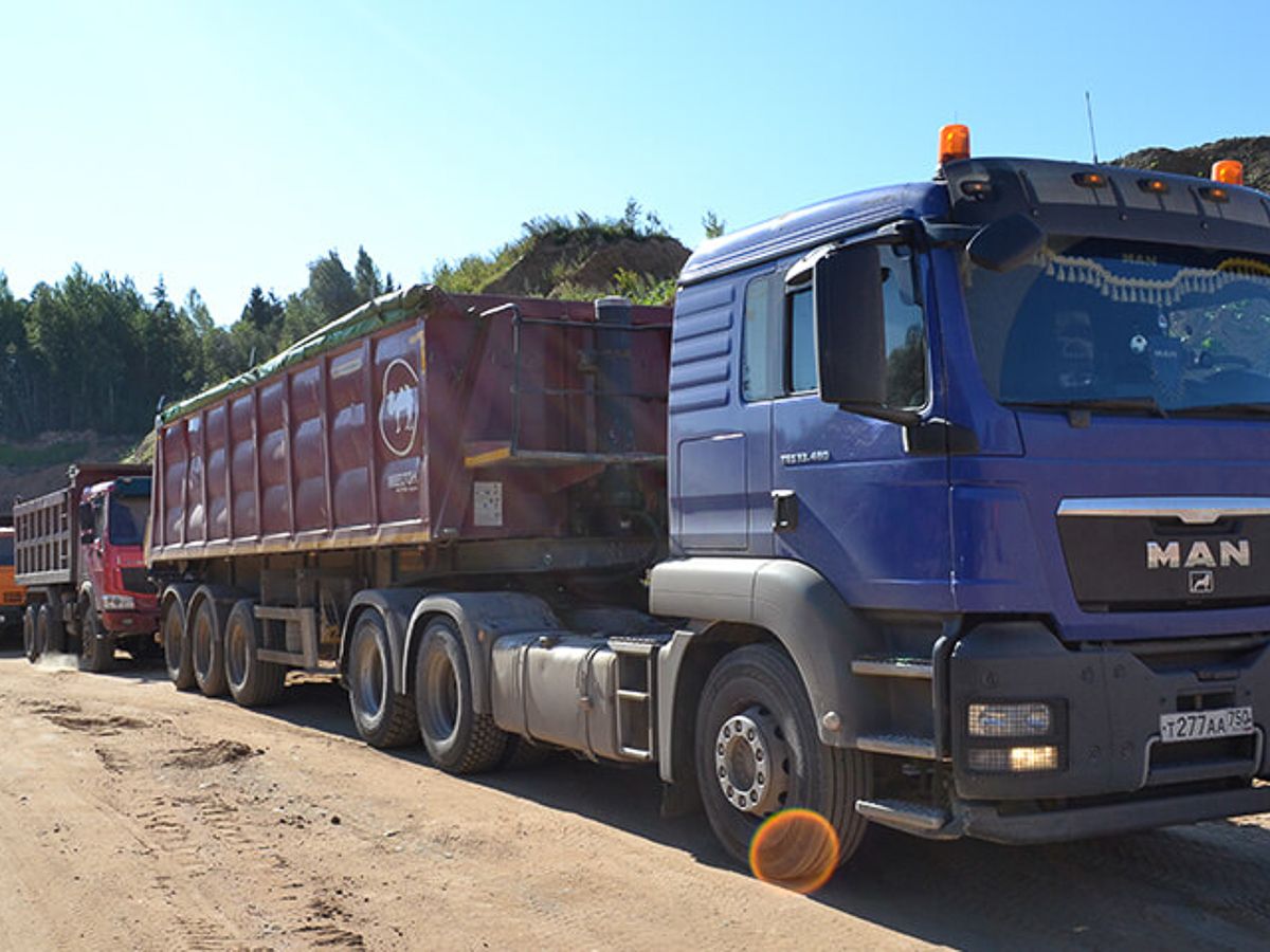 очередь на погрузку На карьер