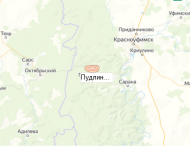 Пудлинговский щебеночный завод на карте