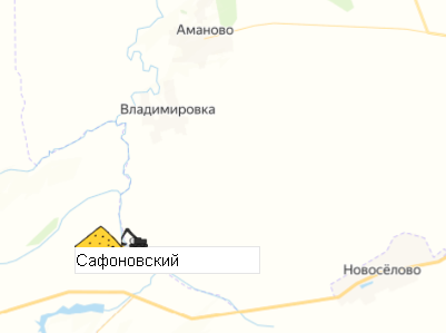 Карьер Сафоновский на карте