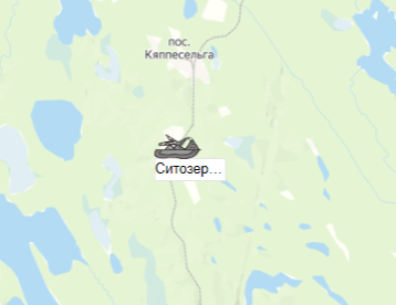 Ситозерское месторождение на карте