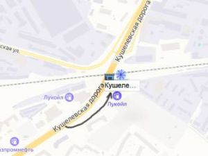 схема  проезда к снегоплавильному  пункту на Кушелевской дороге