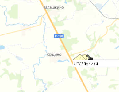 Карьер Стрельники на карте
