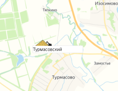 Карьер Турмасовский на карте