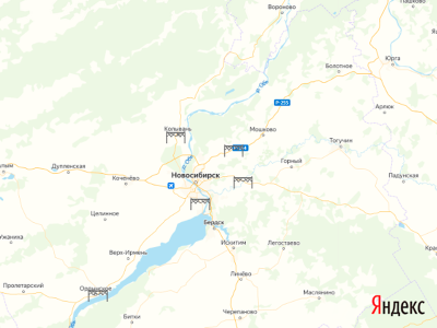 весовой контроль и рамки платон   на карте в Новосибирской области