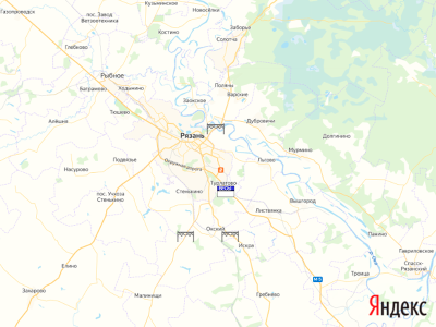 весовой контроль и рамки платон   на карте в Рязанской области