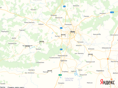 весовой контроль и рамки платон   на карте  в Тульской области