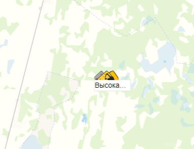 карьер Высокая степь на карте