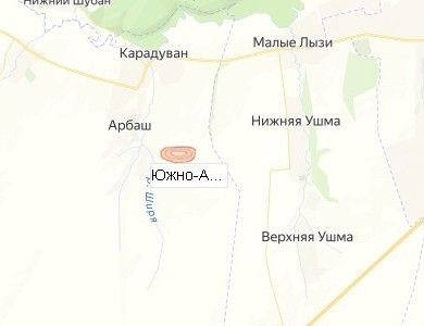 Карьер Южно-Арбашский на карте