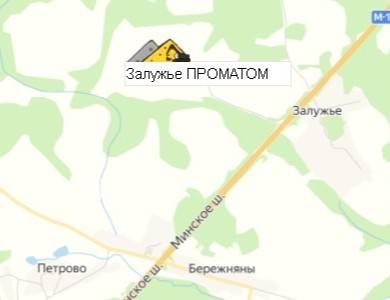 Залужье ПРОМАТОМ на карте