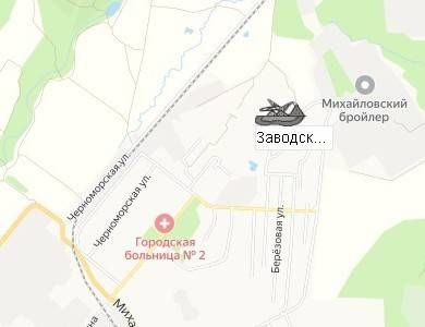 Карьер Заводское ДСЗ на карте